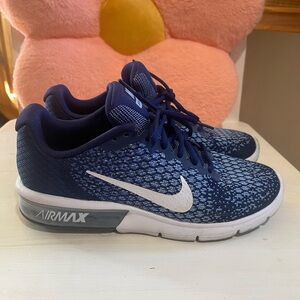 Nike Air Max Navy and White Sneakers